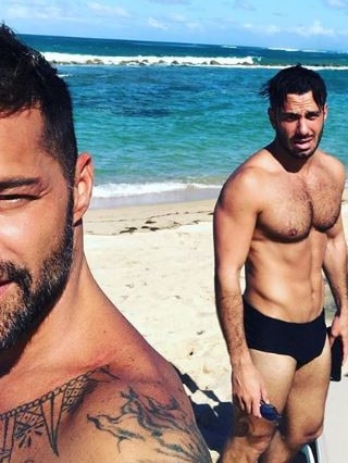 Ricky Martin and husband Jwan Yosef.  Picture:  Instagram