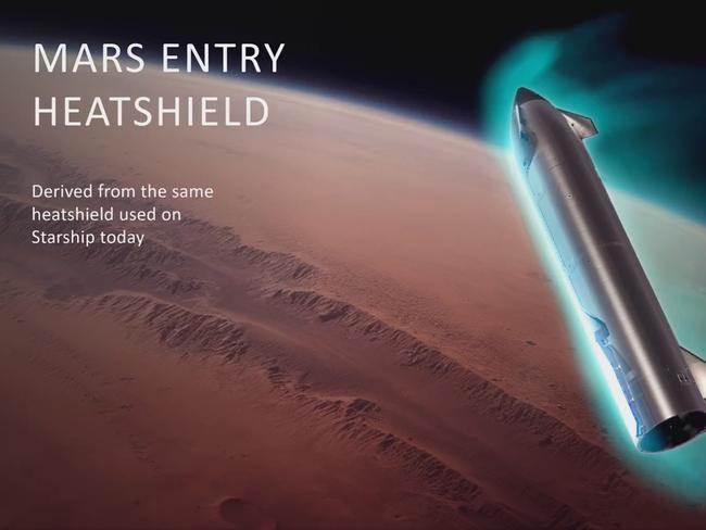 Musk has promised to send at least five rockets to Mars in 2026. Picture: Supplied