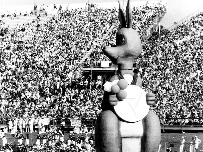 ‘Matilda’ at the 1982 Commonwealth Games opening ceremony.