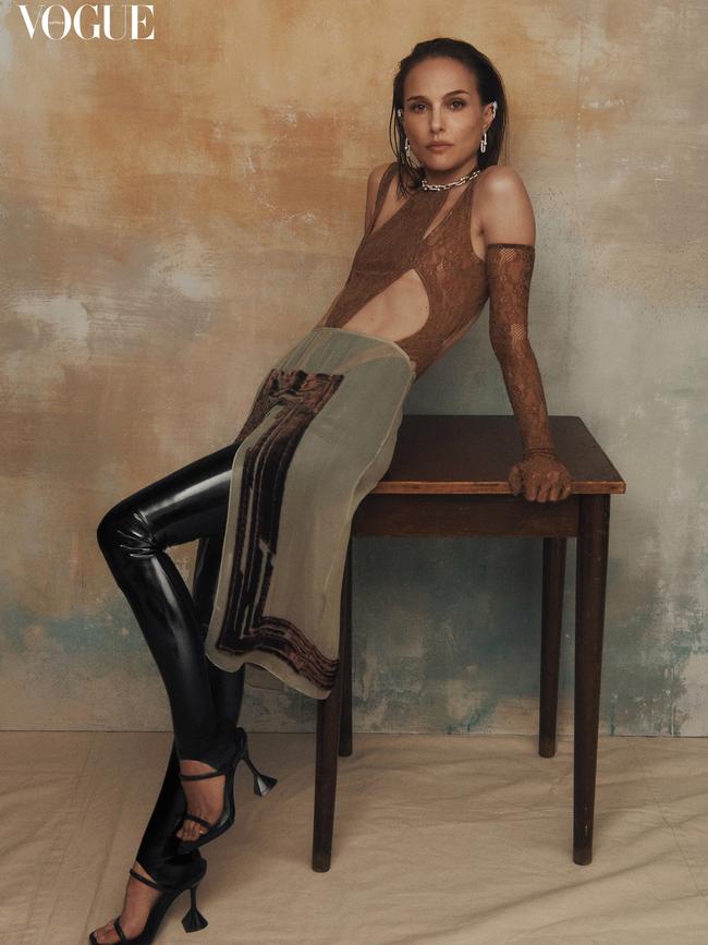‘I’m constantly trying to recapture my youthful idealism, my youthful belief in people, my youthful passion for what I do and excitement and what lights me up,‘ says Portman. Picture: Lachlan Bailey for Vogue Australia