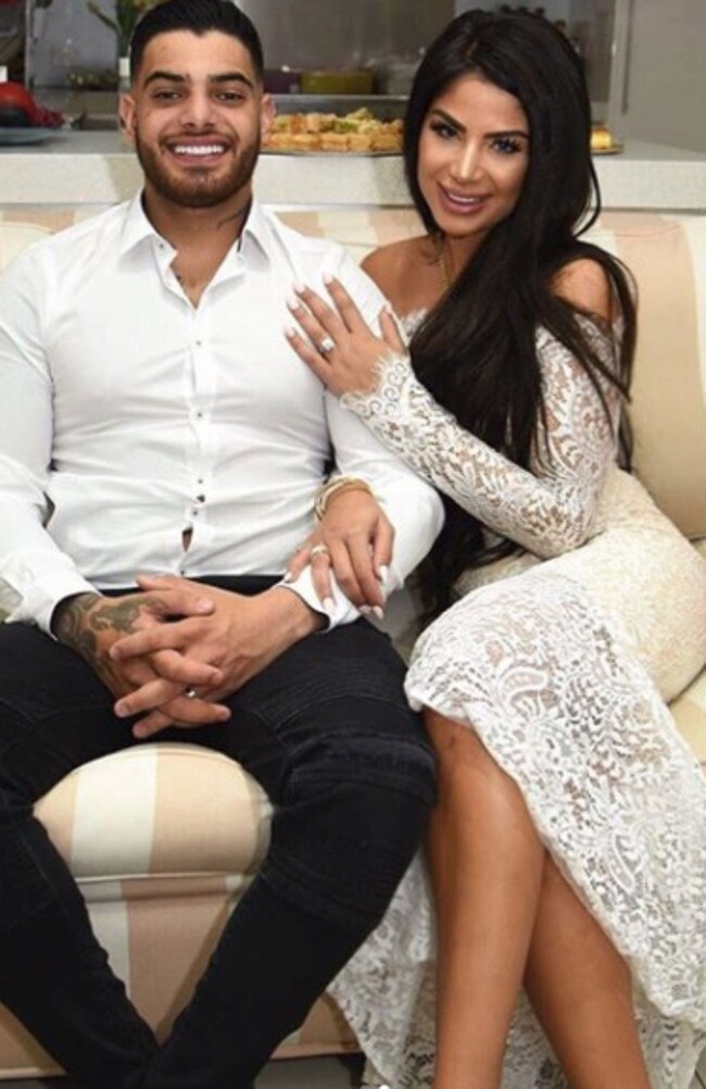 John Ibrahim’s nephew Sam Sayour and Salim Mehajer’s sister Aisha. Picture: Instagram