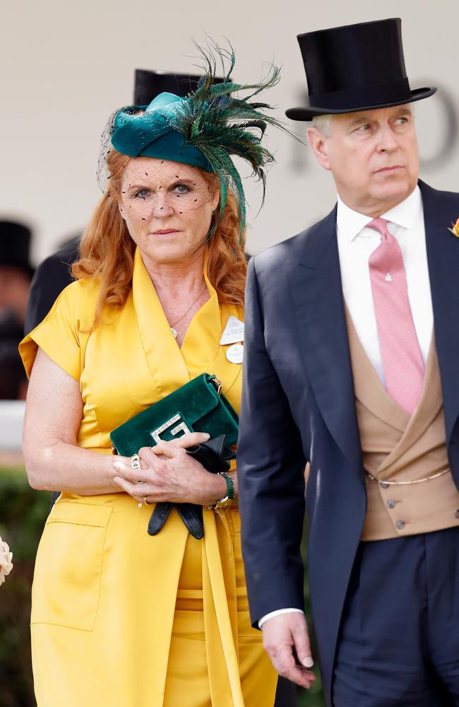 Sarah Ferguson, Duchess of York and Prince Andrew, Duke of York attend Royal Ascot at Ascot Racecourse on June 21, 2019. Picture: Getty