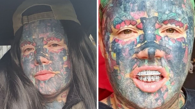 Melissa Sloan has 800 tattoos. Picture: Facebook