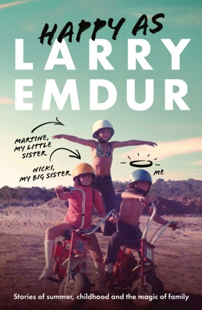 No need to #wait. <i>Happy As</i>, by Larry Emdur, is out this week and available to order now. Picture: Supplied