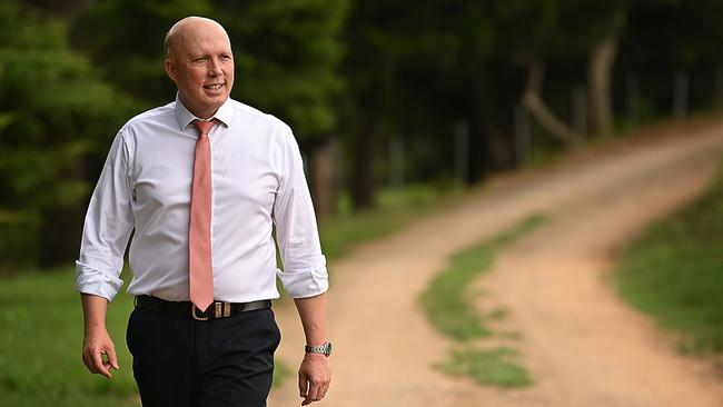 Peter Dutton finally landed the Defence portfolio he coveted for so long. Picture: Lyndon Mechielsen