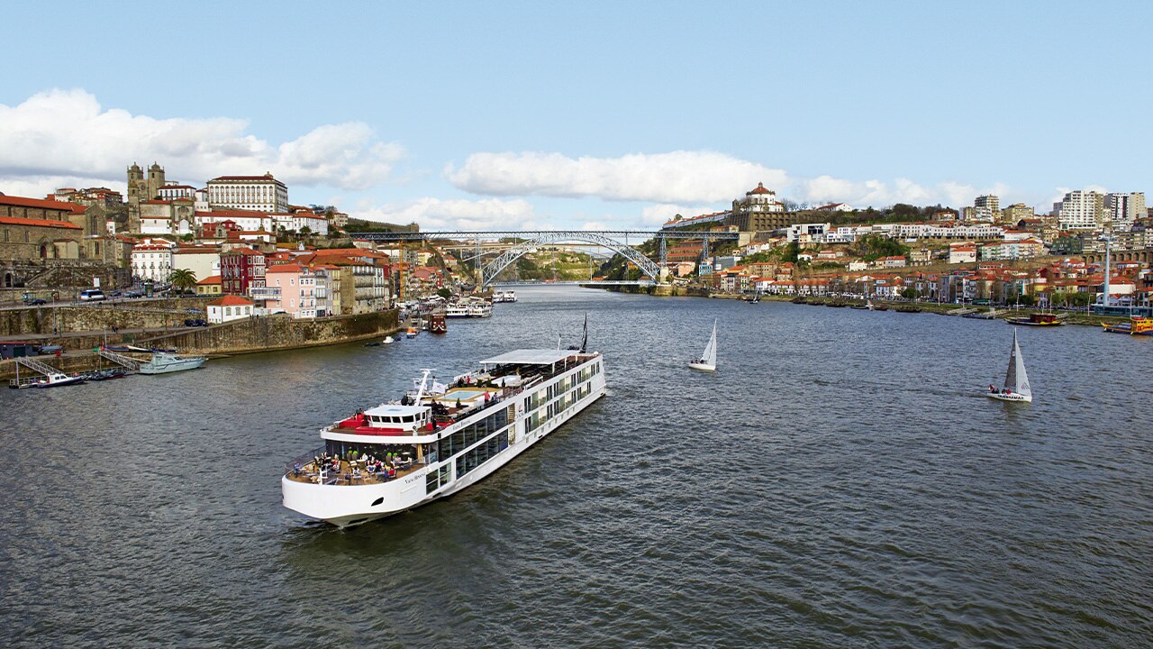 Cruising the Douro River in Portugal.