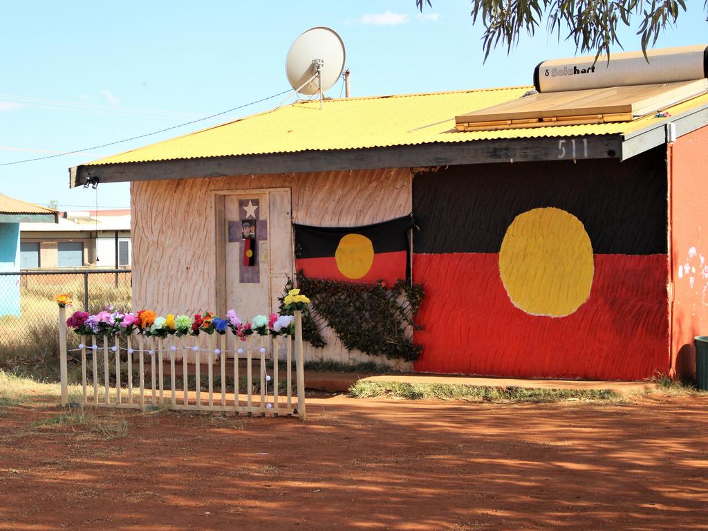 House 511 in Yuendumu, now dubbed ‘the memory house’, where the shooting took place. Picture: Jason Walls