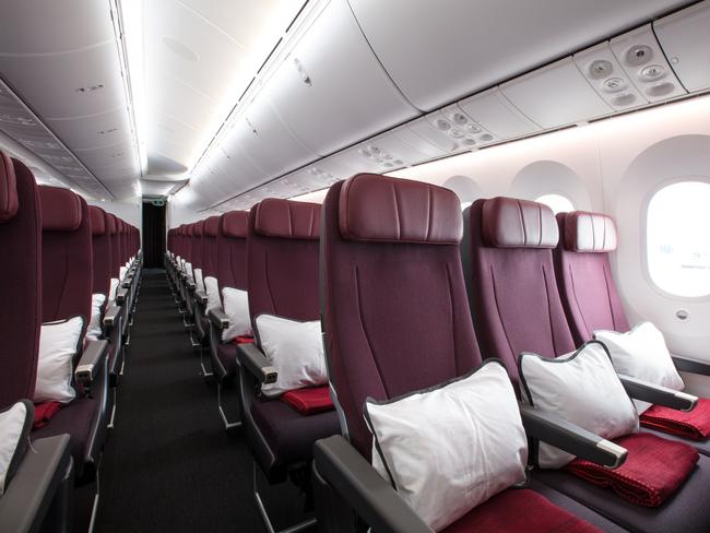 Qantas economy on the B787-9 Dreamliner.
