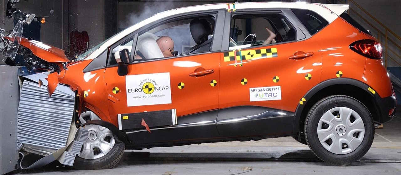 Renault Captur as tested by Euro NCAP.