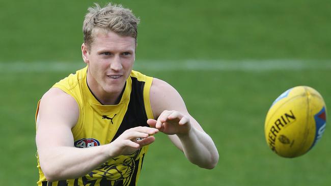 Richmond’s Josh Caddy is marking his mark in the Tigers’ forward line