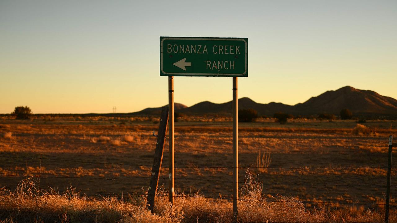 The incident occurred on the Bonanza Creek Ranch film set, in Santa Fe, New Mexico. Picture: Patrick T. Fallon/ AFP.