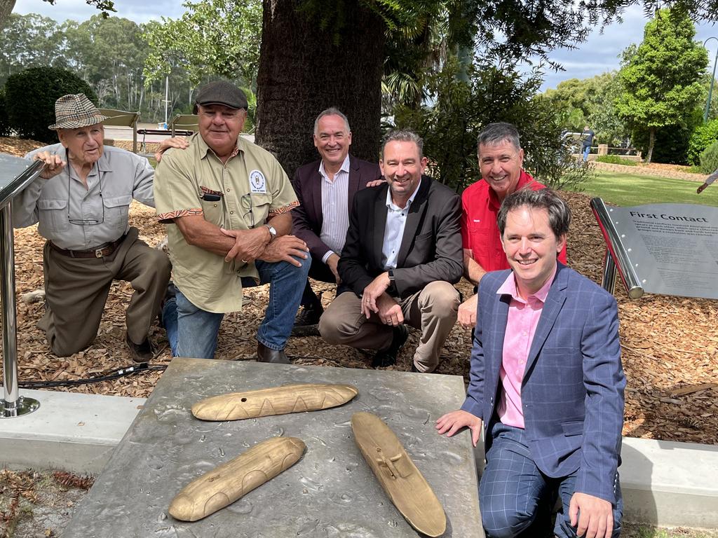 The Butchulla Warriors Memorial is unveiled.