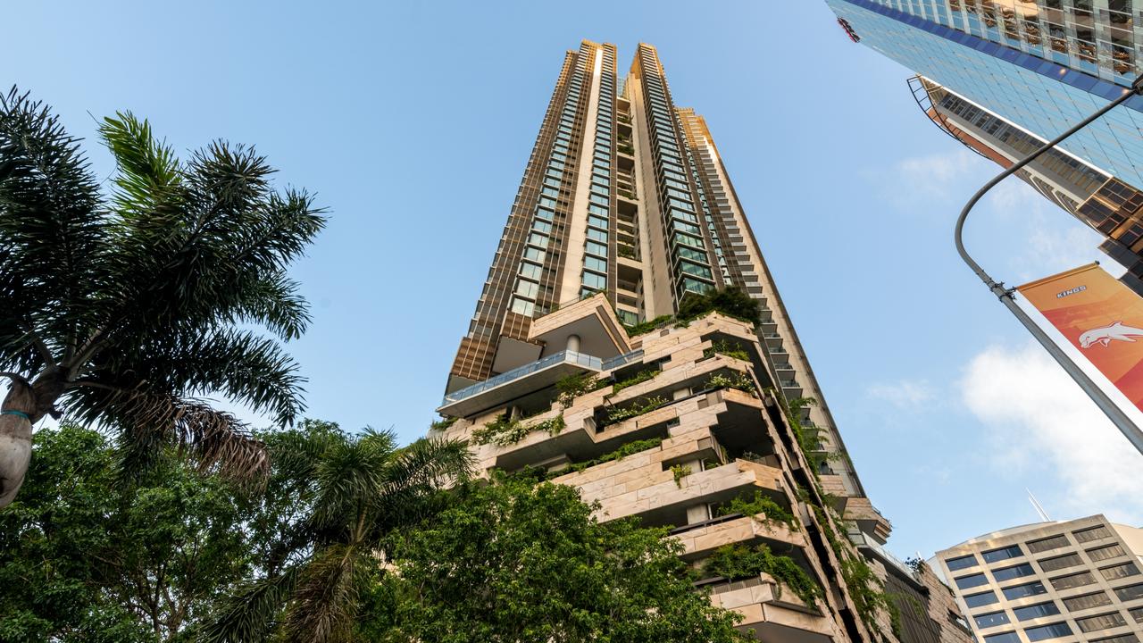 The penthouse in 443 Queen Street, Brisbane City, is for sale.