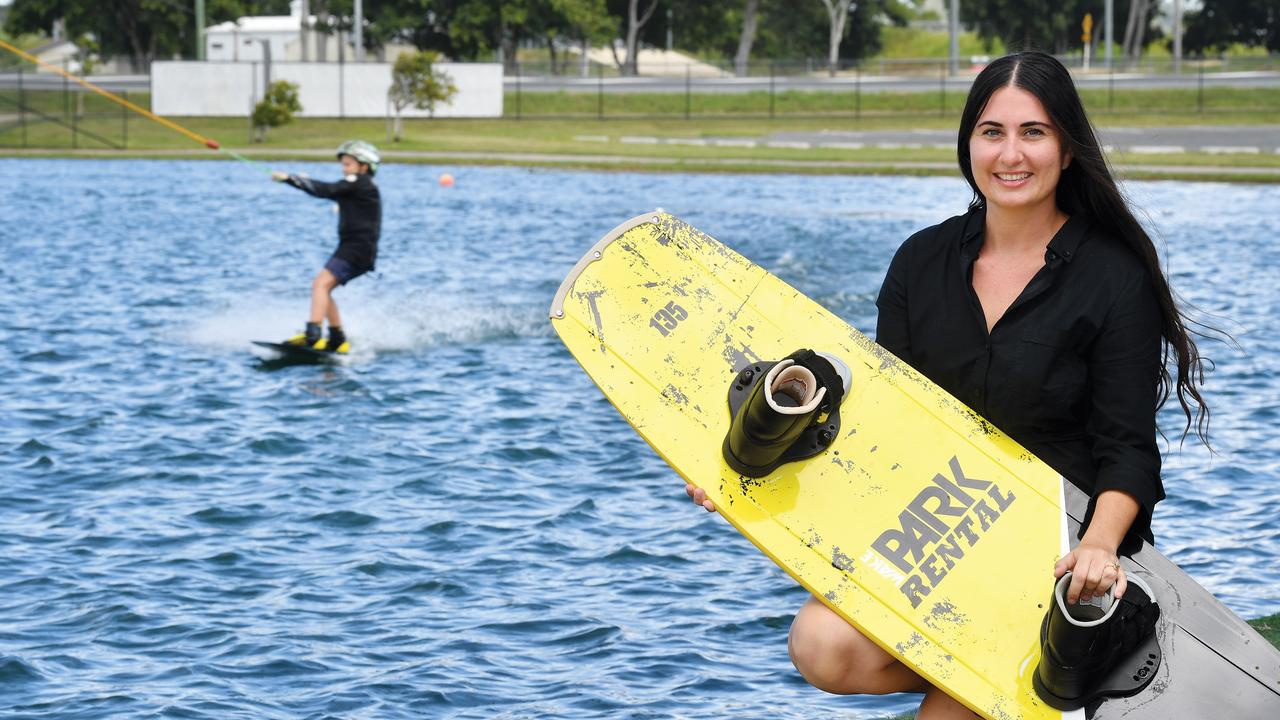 Amanda Pelagalli from the WakeHouse Cable Park in Mackay. Picture: Tony Martin