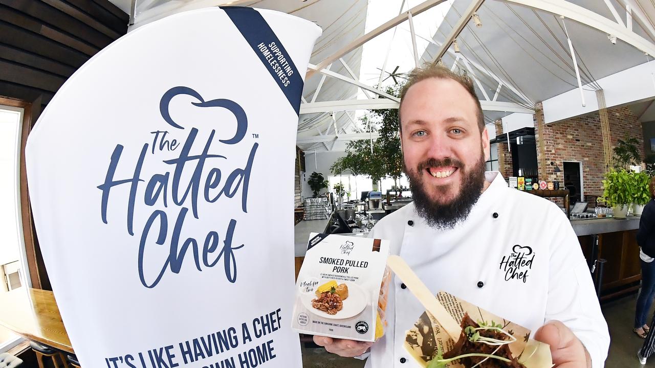 The Hatted Chef has been developed by The Dock Mooloolaba, led by executive chef Chris Sell who was awarded a Good Food Guide Hat in 2016. The range of heat and eat meals was developed to provide work for Dock staff and meals for Dock diners while the restaurant was closed for dining in. Photo Patrick Woods / Sunshine Coast Daily.