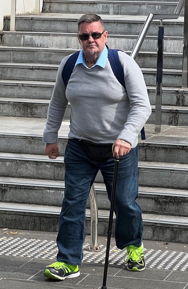 Mark Horsfall leaving Wollongong District Court while he was on bail during the trial. Picture: Dylan Arvela