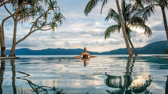 ISLAND PARADISE: The owners of Pumpkin Island&#39;s eco retreat are offering are seeking expressions of interest for the sale of their freshly rebuilt Elysian Eco Retreat on Long Island in the Whitsundays. Picture: Contributed