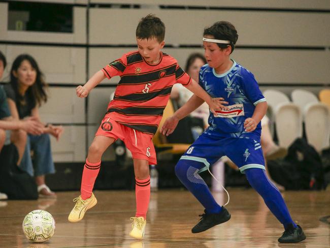 Junior action at the Gold Coast International Futsal Championships at Carrara. Picture: Glenn Campbell