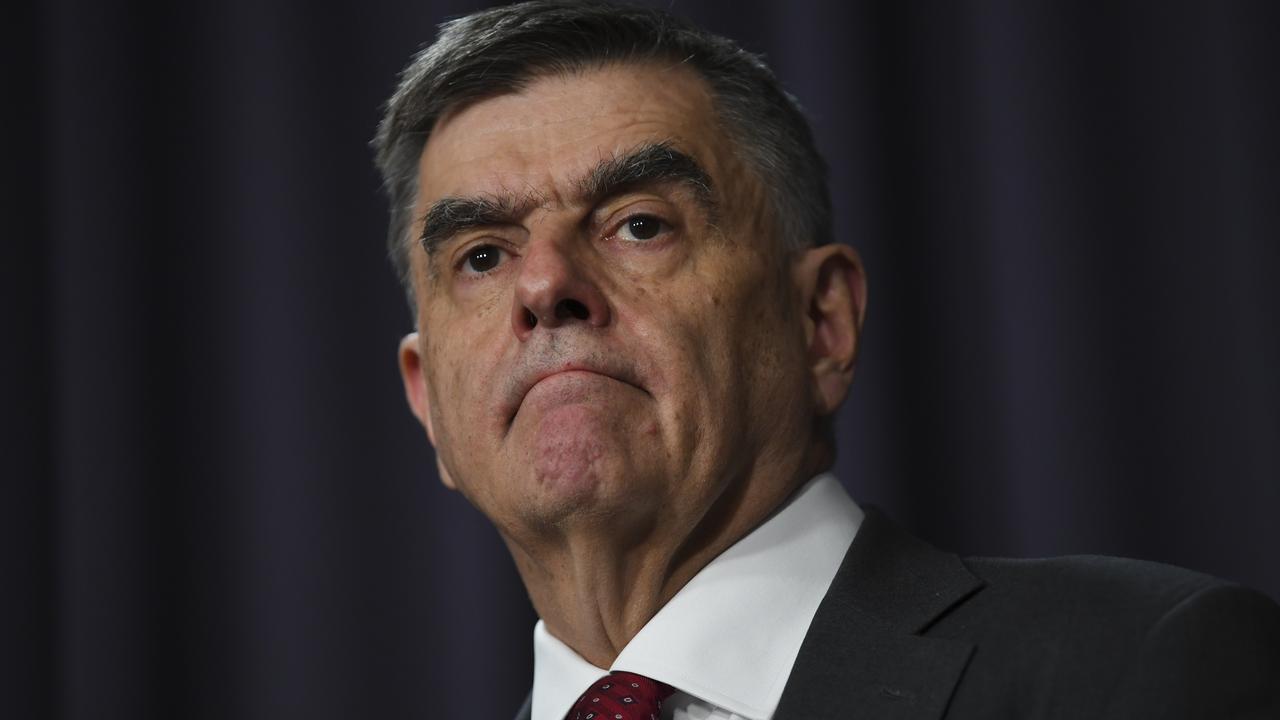 Australia's Chief Medical Officers Professor Brendan Murphy speaks to the media during a press conference at Parliament House. Picture: Lukas Coch