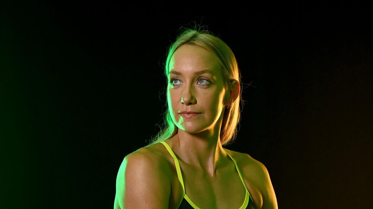 Madi Wilson poses during an Australia Dolphins Tokyo 2020 Olympic Games Swimming Squad portrait session in 2021 in Cairns. Picture: Delly Carr/Swimming Australia via Getty Images