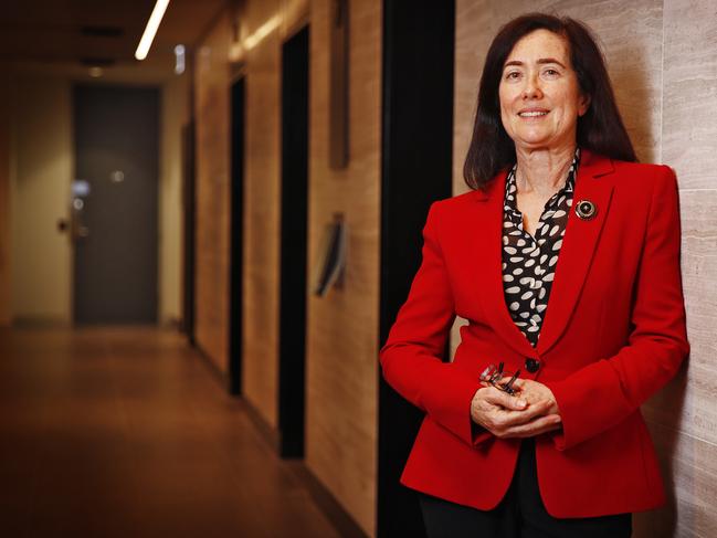 24/3/22 WEEKEND TELEGRAPH SPECIAL. MUST NOT USE BEFORE CLEARING WITH PIC EDITOR JEFF DARMANIN. New Chair of the ACCC Gina Cass-Gottlieb pictured at her offices in Sydney today. Picture: Sam Ruttyn