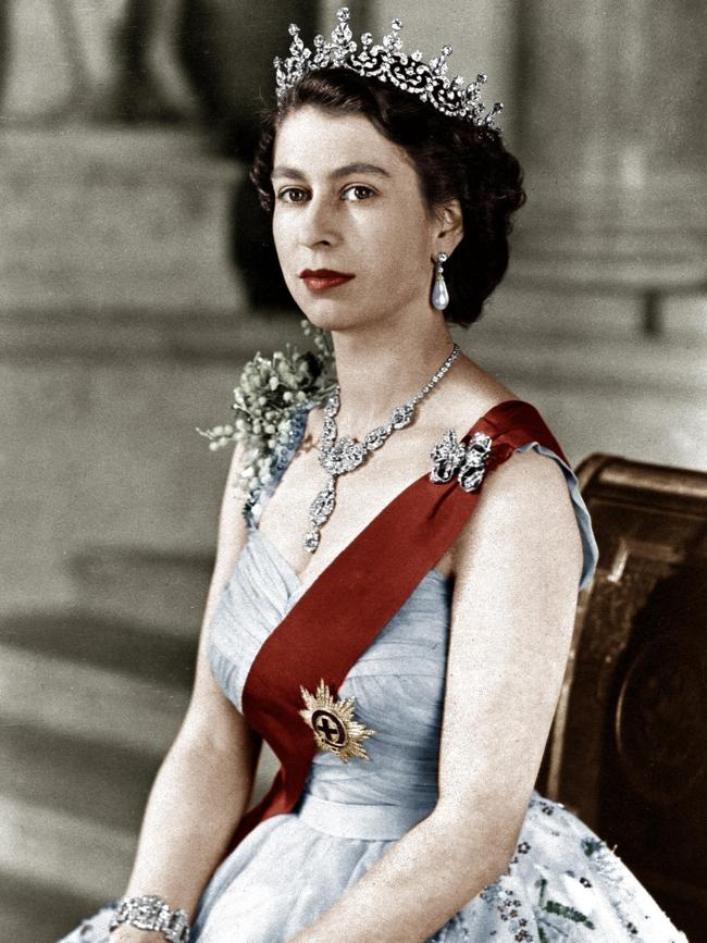 Elizabeth II of England in February 1952. This is an official picture from the time when she acceded to the throne. Picture:Getty Images