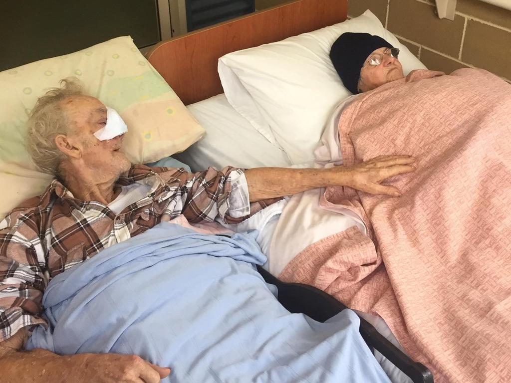 Danny Rowland died a few days after his final visit to his wife, Shirley. Picture: Facebook/Queensland Ambulance Service