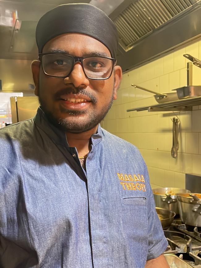 Masala Theory’s Head Chef Sreekanth Munnangi. Munnangi has been working at the Surry Hills branch since it's inception in 2017 and now he heads the Bondi Beach branch as well, Picture: Rahul Bhattarai