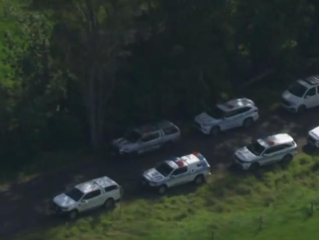 : There is a suspected siege east of Melbourne, where heavily armed police are at a property in Dumbalk North Picture: 7News