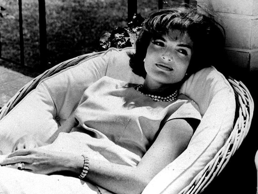 Life that became legendary … Jacqueline Kennedy (later Onassis) relaxing a few weeks after her husband won the US presidential election in 1961. Two years later he would be assassinated.