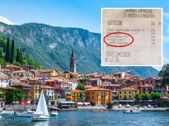 A tourist in Italy was slugged a few bucks for having his sandwich cut in half.