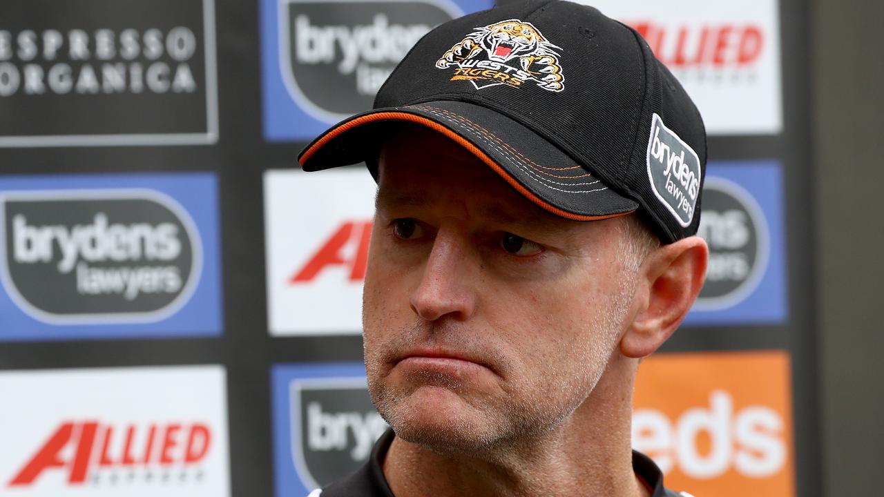 Wests Tigers coach Michael Maguire says he will remain at the club. Picture: Toby Zerna