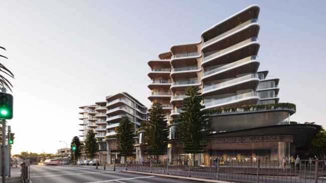 A council report noted, under the current planning regulations, there was an “inadequate capacity” to provide sufficient apartments to meet the needs of the community by 2041. Pictured: 3 The Kingsway Cronulla which contains 112 apartments. PBD Architects