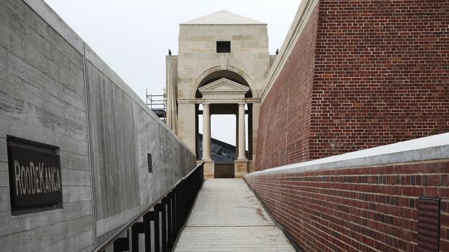 Entrance of Sir John Monash Centre outside Villers Bretonneux, France. Picture: Ella Pellegrini