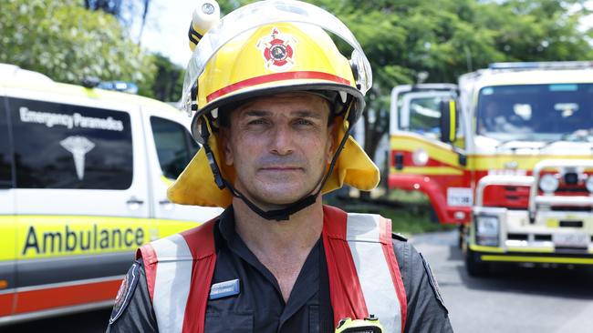 Cairns fire station officer Jose Lopez. Picture: Brendan Radke