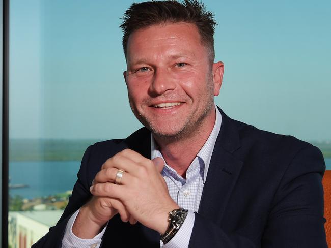 NT Department of Trade, Business and Innovation CEO Michael Tennant has made the list of the top 50 outstanding LGBTI leaders in Australia. Pictured at Charlse Darwin Centre. Picture: Keri Megelus