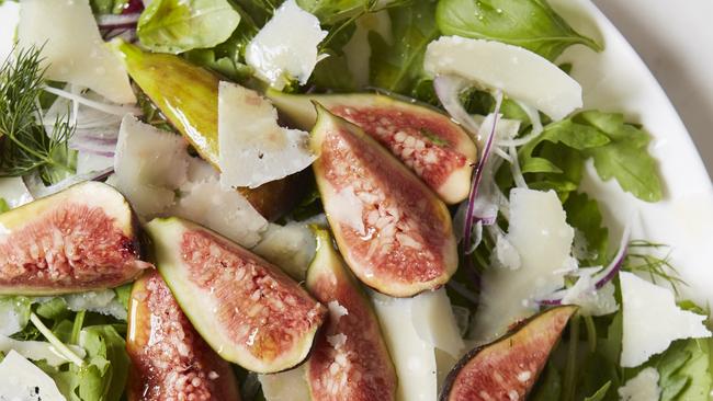 This fig salad is from Last Minute Brunch Party by Amelia Wasiliev (Hardie Grant), photography by Lisa Linder.