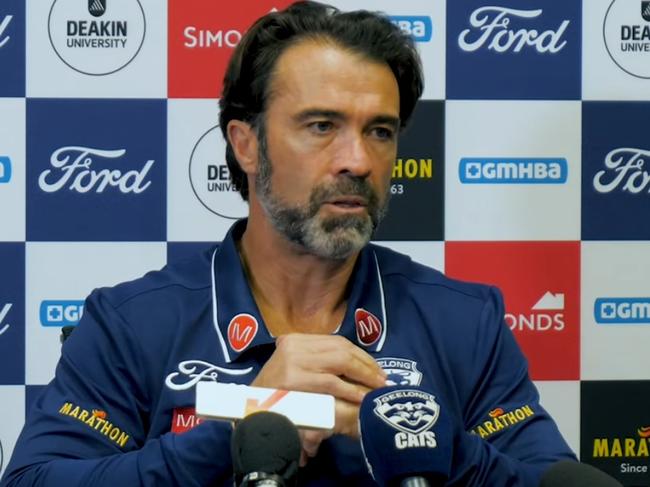 Chris Scott claimed he didn’t know the club released a weekly injury list, saying he leaves calls on injured players to his medical staff after Tom Stewart succumbed to a knee issue late this week.