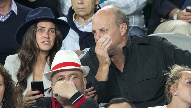 Billy Brownless with Lexi McNeil at Rod Laver Arena on Friday. Picture: Fiona Hamilton