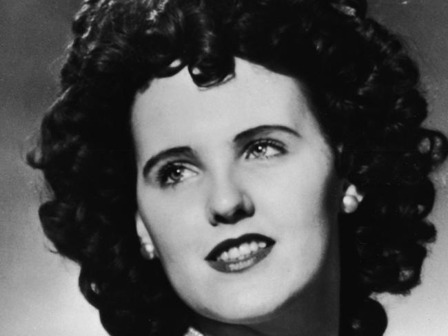 Aspiring actress Elizabeth Short, pictured in a promo shot, met a very gruesome end. Picture: Getty