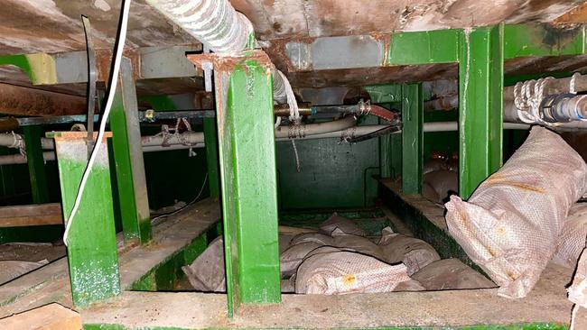 SA's 100-year-old Ketch Falie is in dry dock awaiting major repairs. Pictures: Historic Ketch Failie volunteers.