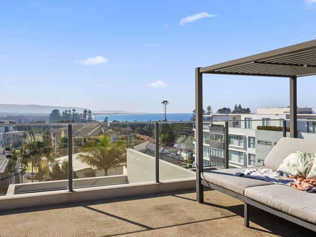 Views of the water from the terrace.