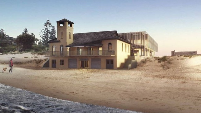 An artist's impression of the proposed $10.2 million refurbishment of Freshwater Surf Life Saving Club, which includes the addition of a 163-seat restaurant overlooking the beach. Picture: Bonus + Associates