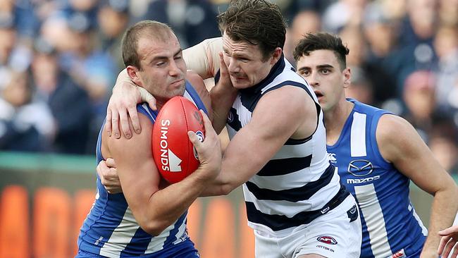 Ben Cunnington is one of the best ball-winners in the competition. Picture: Michael Klein