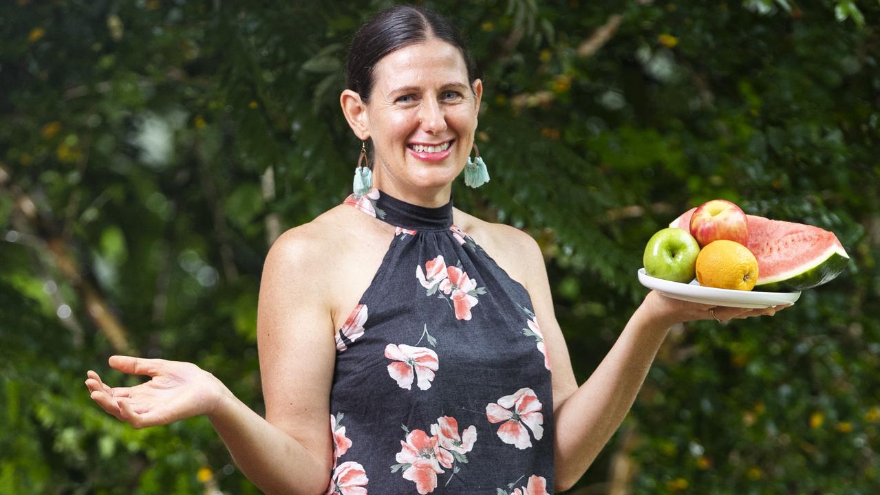 Sunshine Coast School teacher Carly Reily who lost 22kg by dumping junk food. Photo Lachie Millard