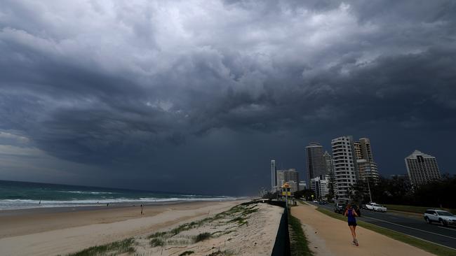 A storm building over the Gold Coast. Picture: Adam Head