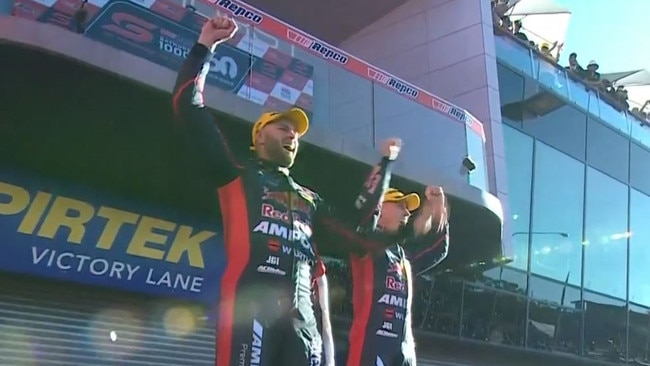 Shane Van Gisbergen and Richie Stanaway have won the 2023 Bathurst 1000. Photo: Fox Sports