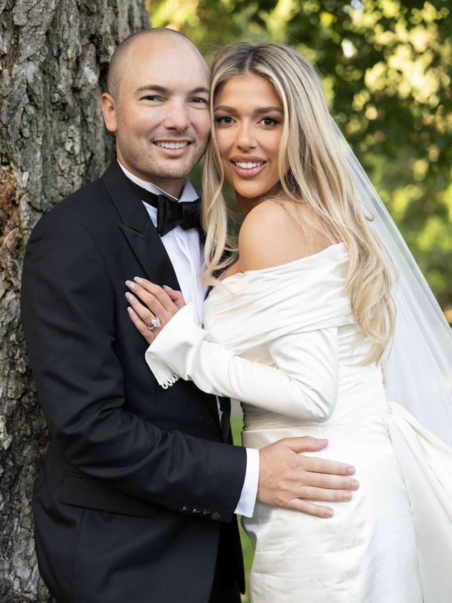 The couple wed at St Patrick's cathedral.