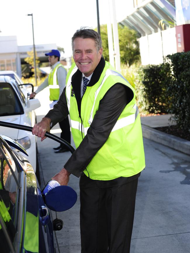 Mr Stoner fills his car up