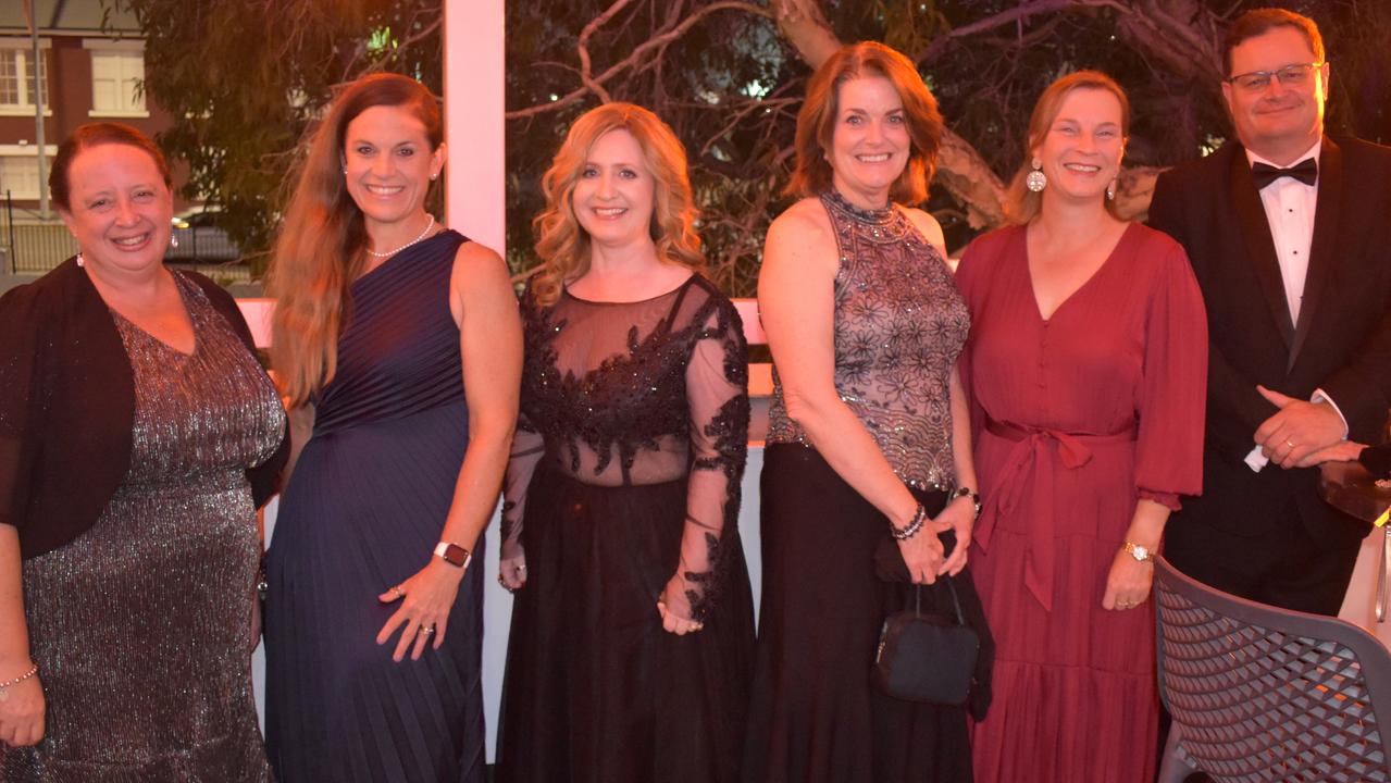 Joanne Johnson, Shannon Wallis, Claire Barratt, Therese Hayes, Emma Foreman, Andrew Dunn. IHF Gala Dinner, April 22, 2023